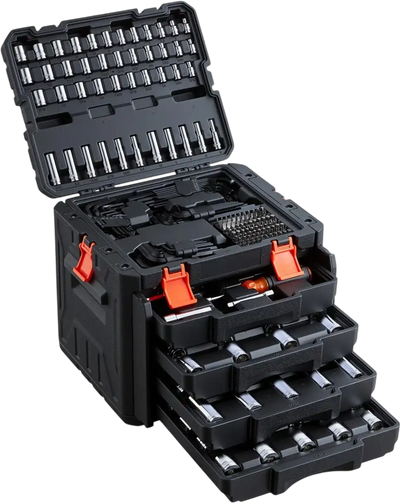 Vevor Mechanics Tool Set 256-Piece SAE and Metric Socket Wrench Kit with Storage Case New