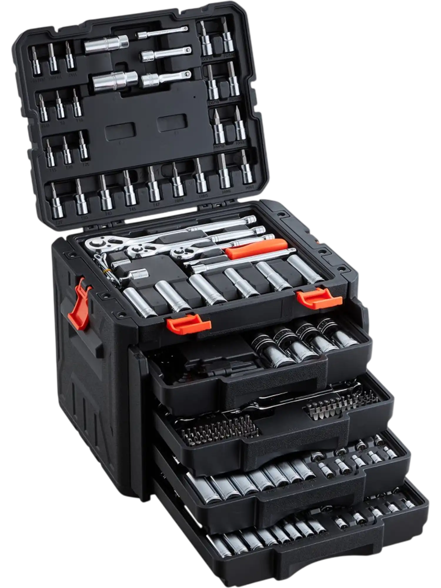 Vevor Mechanics Tool Set 297-Piece SAE & Metric Socket and Wrench Kit with Storage Case New