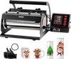 VEVOR Tumbler Heat Press Machine, 11-30oz Mug Press, Heat Up Fast and Even, Tumbler Press with Sublimation Paper, Tape and Gloves, Temp and Time Setting, for Sublimation Tumblers, Cups, Mugs, Black