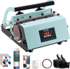 VEVOR Tumbler Heat Press Machine, 11-30oz Mug Press, Heat Up Fast and Even, Tumbler Press with Sublimation Paper, Tape and Gloves, Temp and Time Setting, for Sublimation Tumblers, Cups, Mugs, Green