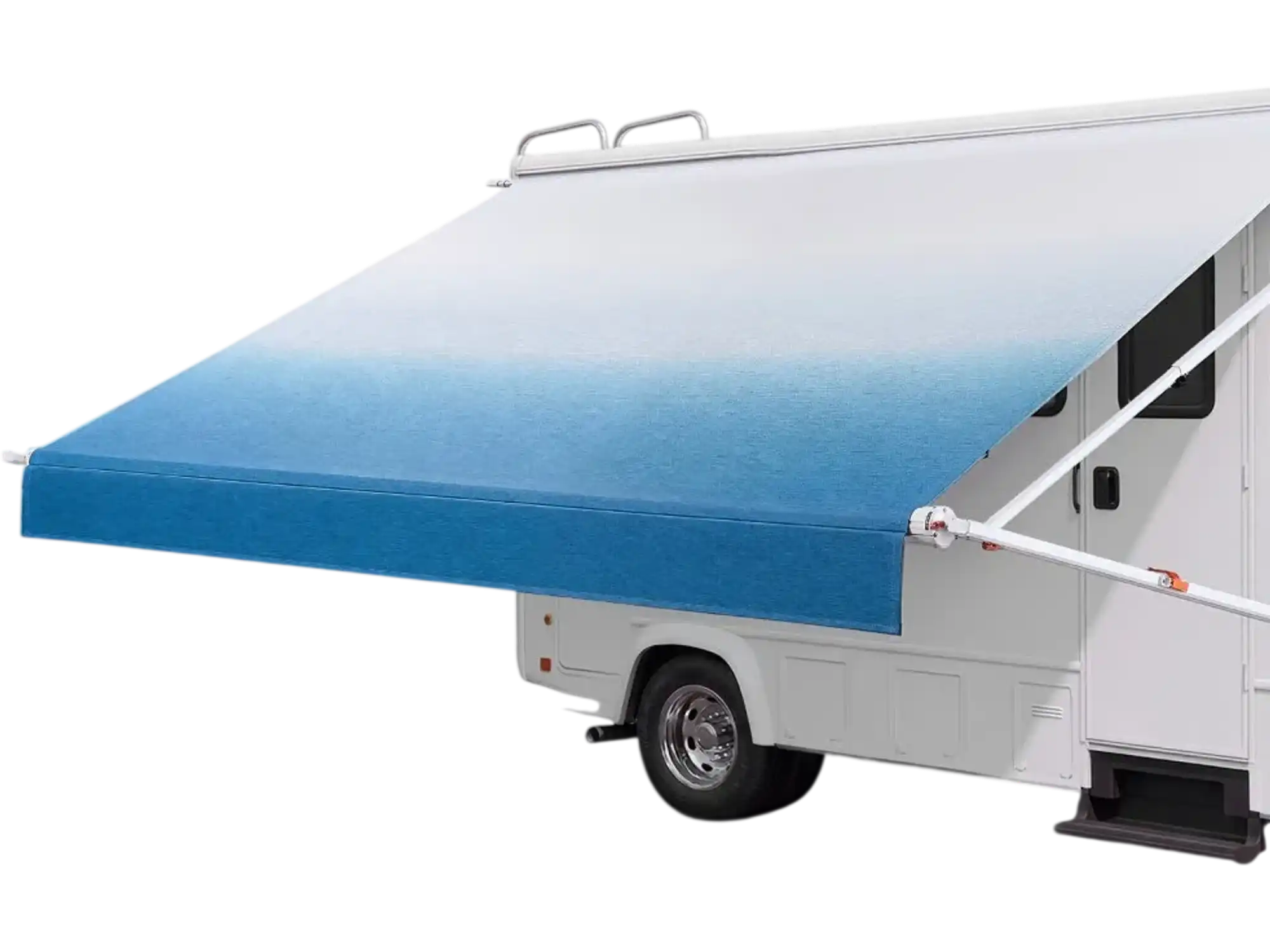 Vevor RV Awning Manual Retractable 15.12' Gradient Blue Complete Kit New