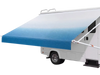 VEVOR Manual RV Awning Complete Kit, 15.12FT Retractable RV Awning with Aluminum Alloy Frame & Waterproof PVC Fabric, Outdoor Camping Trailer Awnings Fit Most RVs (15FT Type, Gradient Blue)