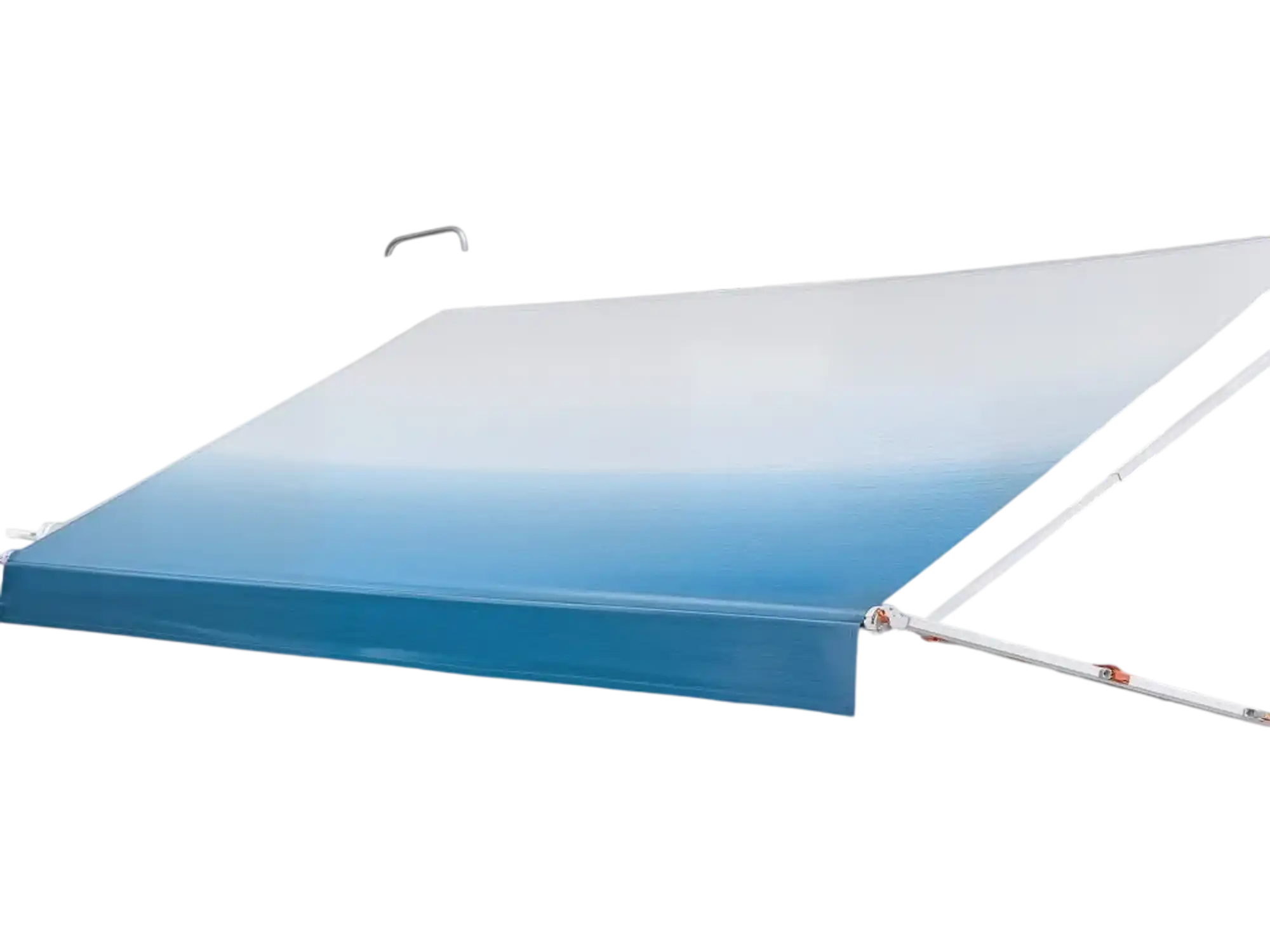 Vevor Manual Retractable RV Awning Complete Kit 18.12' Gradient Blue New