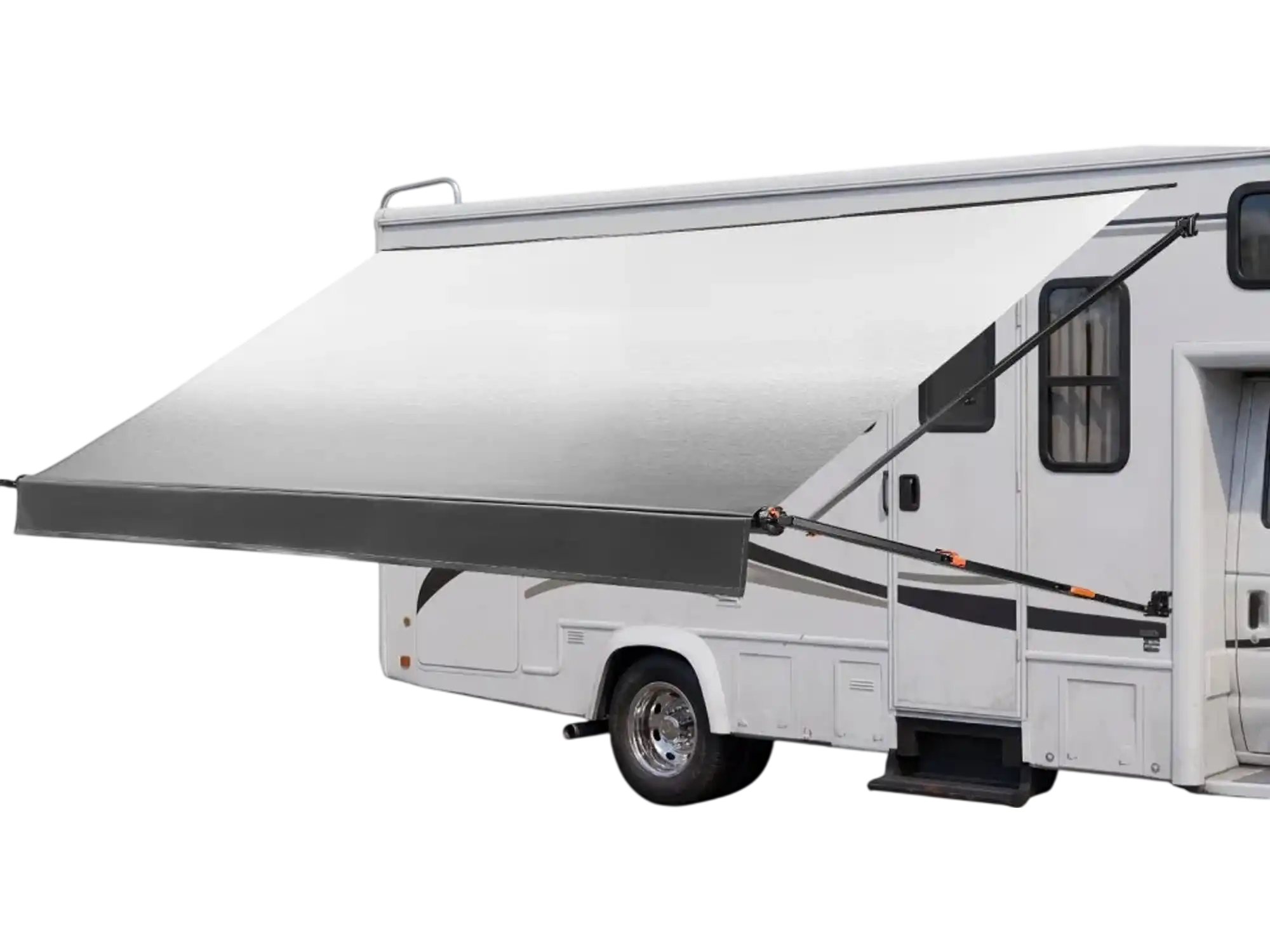 Vevor RV Awning Manual Retractable Complete Kit 20.12' Gradient Black New