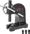 VEVOR Arbor Press, 1 Ton Manual Arbor Press with Handwheel, 5.9" Maximum Height, Cast Iron Heavy-duty Manual Desktop Arbor Press, Precision Hand Press for Stamping, Bending, Stretching, Forming