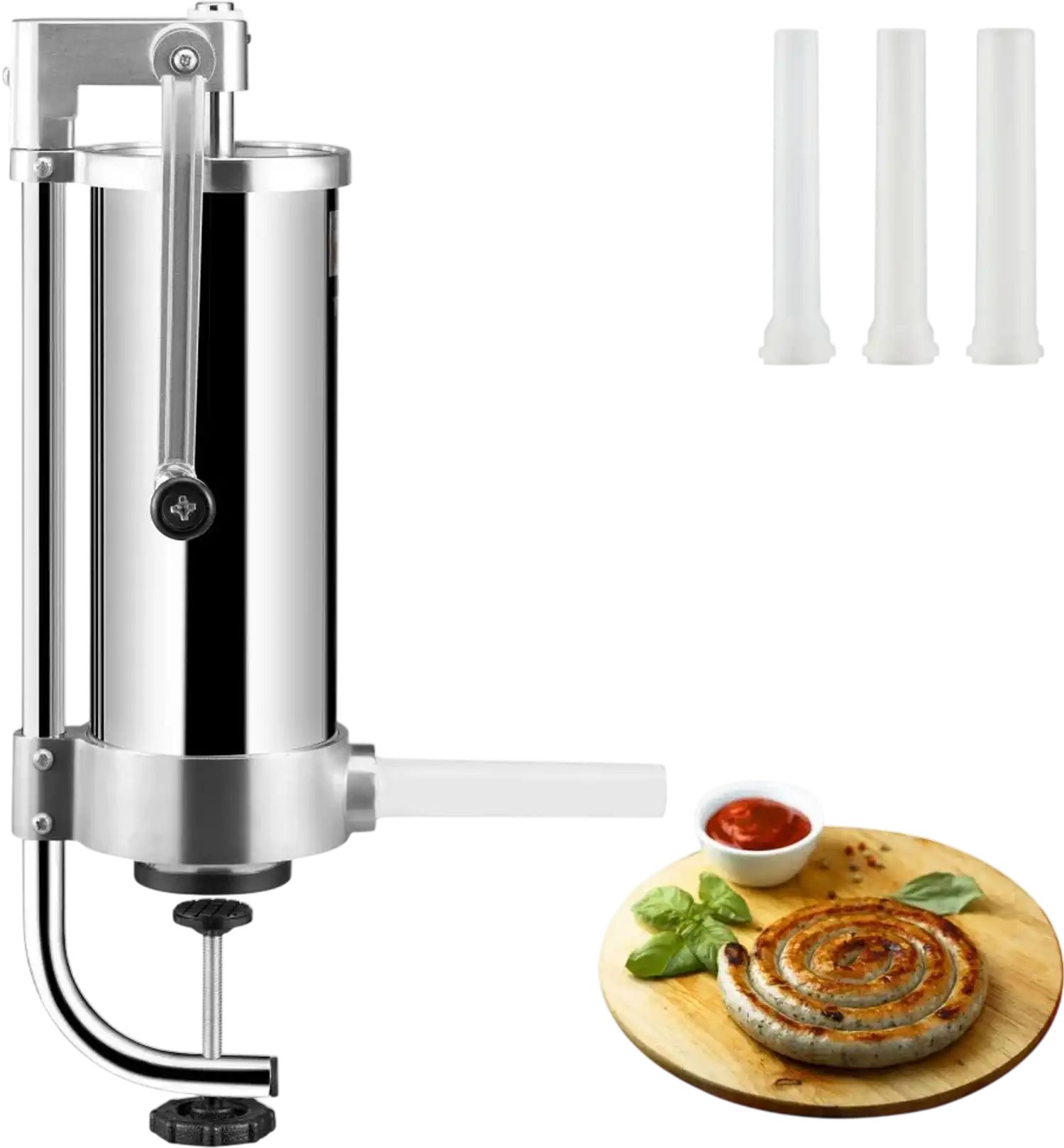 Vevor Sausage Stuffer 5 lbs/3 L Stainless Steel Vertical Manual New