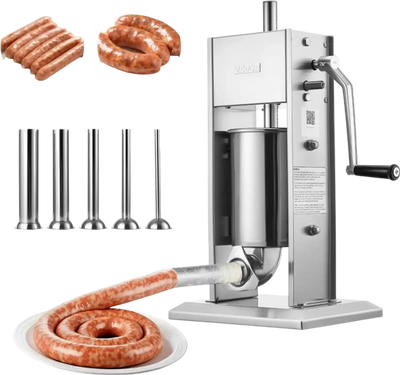 Vevor Sausage Stuffer 7 lbs / 3 L Vertical Manual Meat Stuffer New