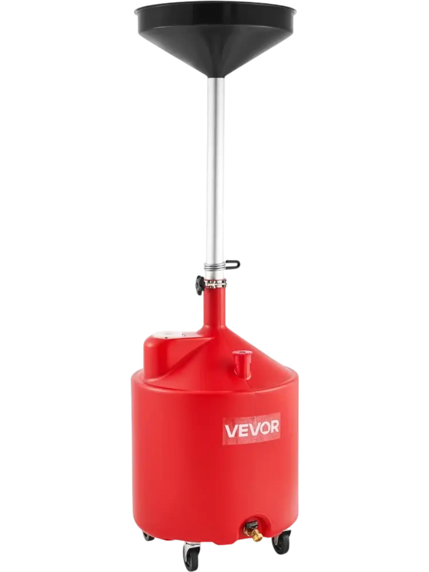 Vevor Oil Drain Tank 18 Gallon Waste Oil Drain Tank with Adjustable Funnel Height New