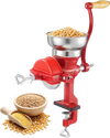 VEVOR Manual Grain Mill with Low Hopper, Hand-Crank Corn Grinder, Heavy Duty Cast Iron Wheat Grinding Mill with Stable Table Clamp & Dust Cover for Grains Spices Coffee Beans Nuts