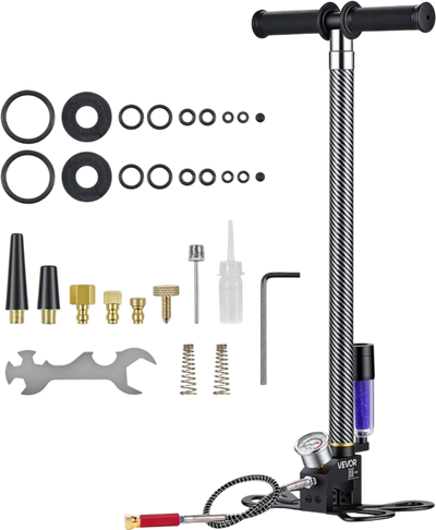 Vevor PCP Hand Pump 3.5-Stage 4500 PSI High Pressure Air Rifle Filling Stirrup Pump New