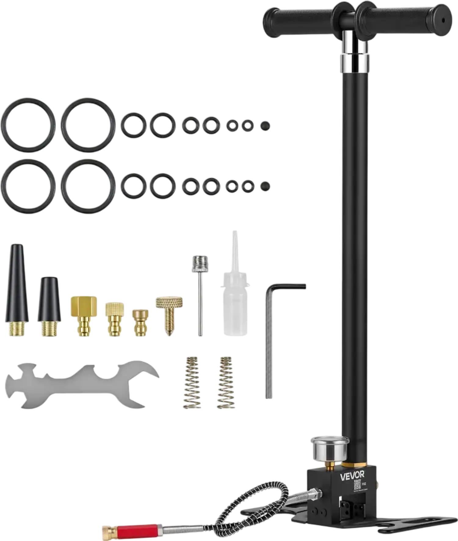 Vevor Hand Pump PCP Air Rifle Filling Stirrup Pump 5800 PSI 4-Stage New