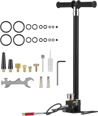 Vevor Hand Pump PCP Air Rifle Filling Stirrup Pump 5800 PSI 4-Stage New