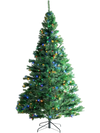 VEVOR Christmas Tree, 7.5ft Prelit Artificial Xmas Tree, Full Holiday Decor Tree with 550 Multi-Color LED Lights, 1346 Branch Tips, Metal Base for Home Party Office Decoration Tested to UL Standards