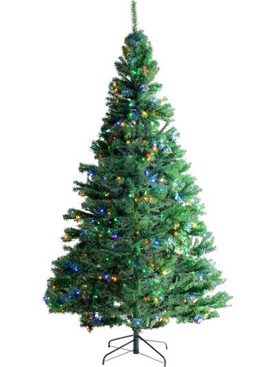 Vevor Christmas Tree 7.5' Prelit Artificial Xmas Tree with 550 Multi-Color LED Lights New
