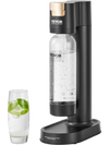 VEVOR Sparkling Water Maker, Soda Maker Machine for Home Carbonating, Seltzer Water Starter Kit with BPA free 1L PET Bottle, Compatible with Mainstream Screw-in 60L CO2 Cylinder(NOT Included), Black