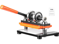 VEVOR Leather Cutting Machine, 7.1 x 3.9 in Embossing Plate Manual Die Cutter, 0.47 in Pressure Stroke Dual Guide Shafts Die Cut Machine, Leather Embossing Machine for Various of Materials