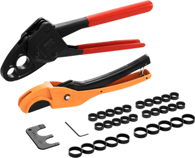 Vevor Crimping Tool Angle Dual Head PEX Pipe Kit New