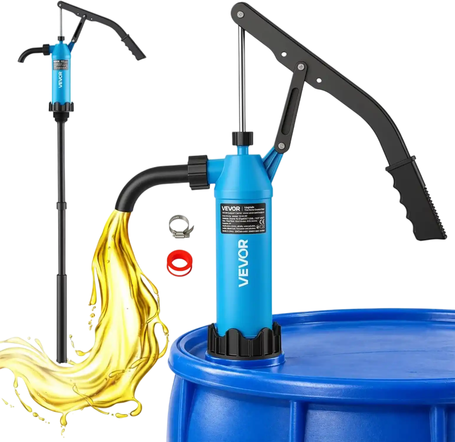 Vevor Drum Pump Hand Operated DEF Pump for 15-55 Gallon Drums & Barrels New