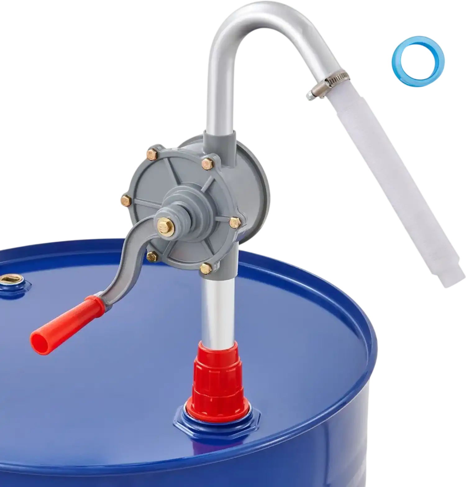 Vevor Drum Pump Rotary Hand Crank Barrel Pump 6 GPM for 5-55 Gallon Drums New
