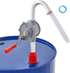 VEVOR Drum Pump, 6 GPM Flow, Rotary Barrel Pump Hand Crank, Fits 5 to 55 Gallon Drums with 3-Section Suction Tube Assembly and Hose, Designed to Transfer Fuel, Oil, Diesel, Kerosene, Aluminum Alloy