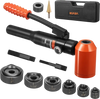 VEVOR Knockout Punch Set, 10 Ton Hydraulic Knockout Set, 1/2" to 2" KO Tool Kit Hole Making Tool, KO Tools Kit W/6 Dies for Metal Electrical Cabinets, Electrical Control Cabinets, Switch Cabinets