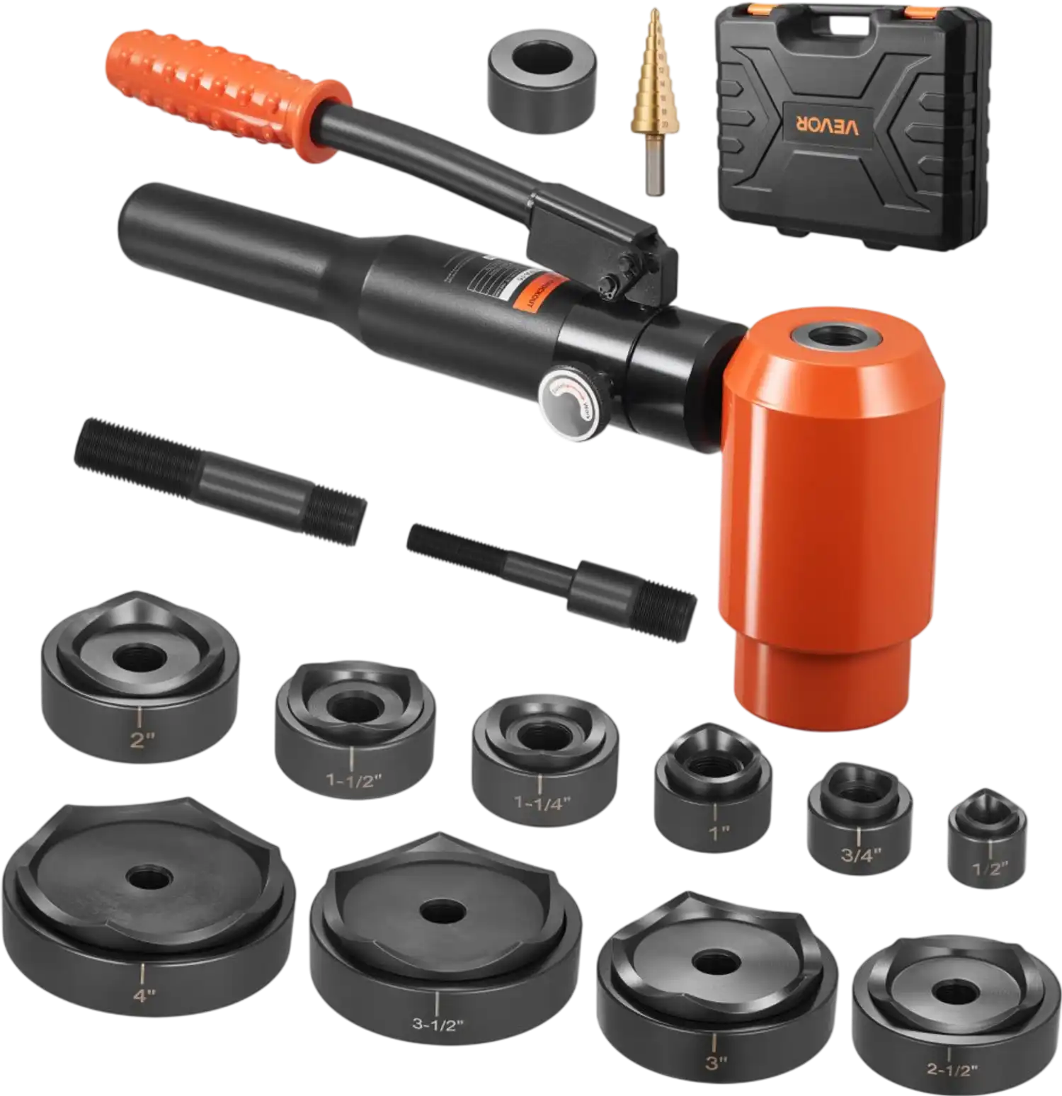 Vevor Knockout Punch Set 15 Ton Hydraulic 1/2