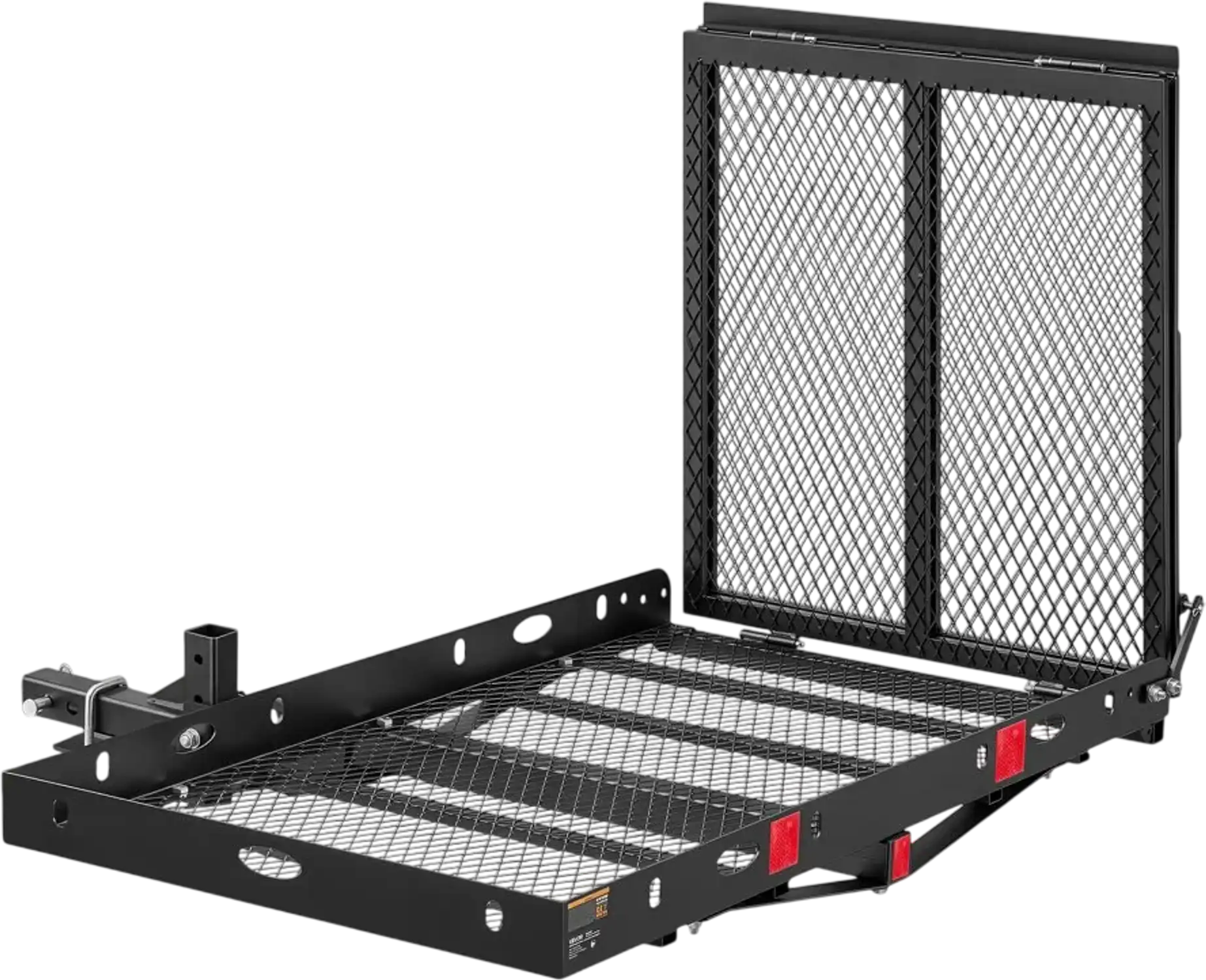 Vevor Mobility Scooter Carrier Hitch Mount Wheelchair Cargo Basket with Double-Folding Ramp 50