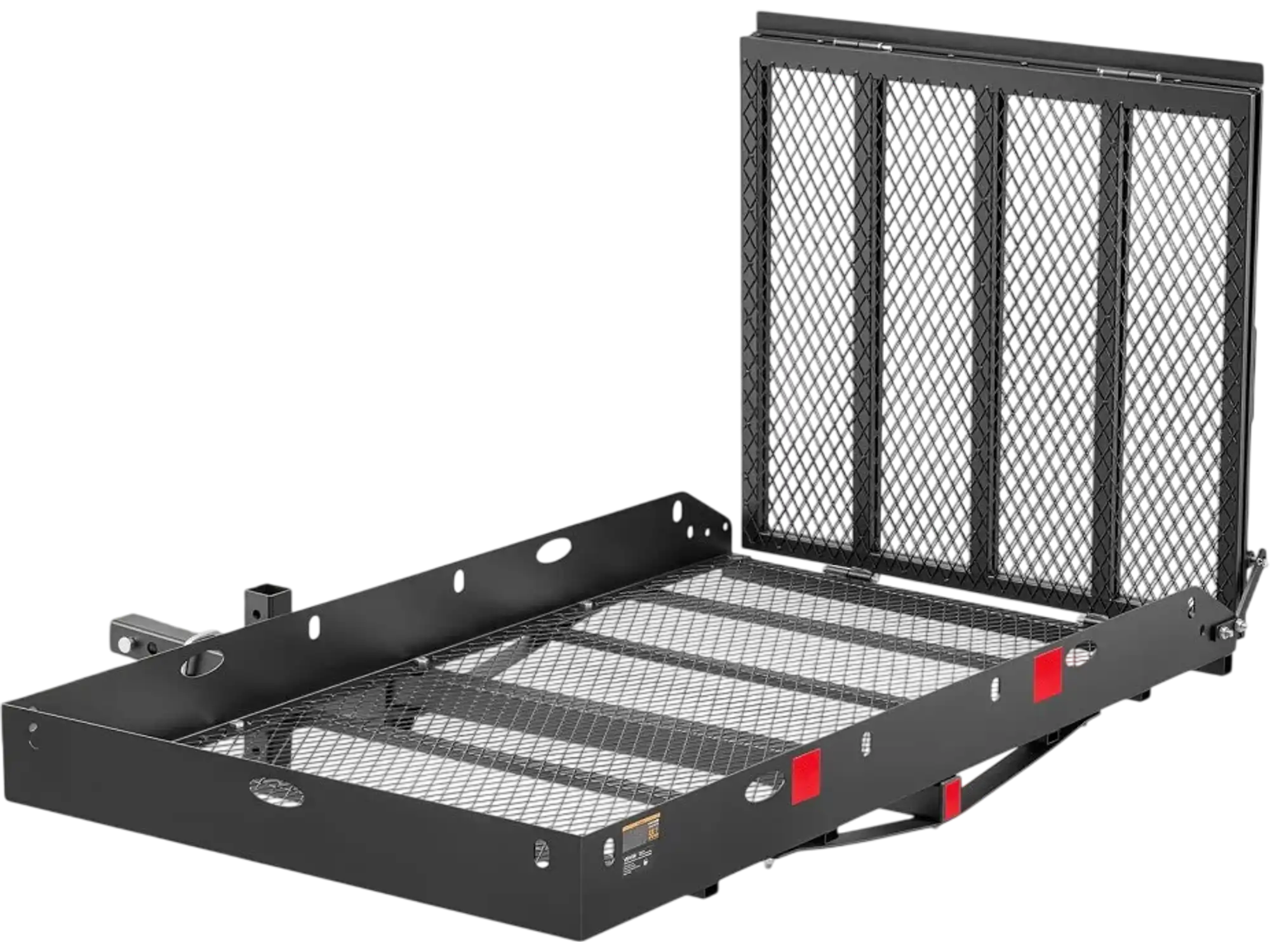 Vevor Mobility Scooter Carrier Hitch Mount Wheelchair Cargo Basket with Double-Folding Ramp 60