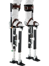 VEVOR Drywall Stilts, 19.1–31.1 in Adjustable Aluminum Painter Stilts, 228 lbs Load Capacity, Non-Slip Rubber Feet, Dual Spring Shock Absorption, Comfortable Leg Straps for Painting, Decoration, Black