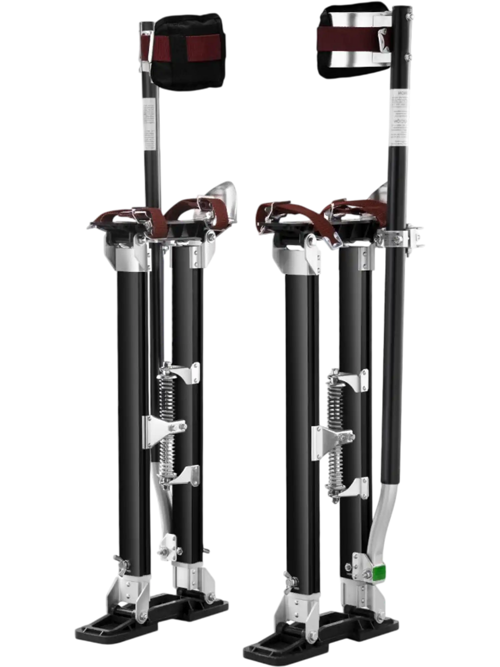 VEVOR Drywall Stilts, 24''-40'' Adjustable Aluminum Tool Stilts with Protective Knee Pads, Durable and Non-slip Work Stilts for Sheetrock Painting, Walking, Taping, Black