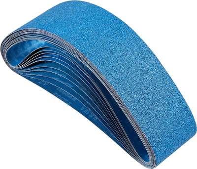 VEVOR Sanding Belts, 4 x 36-inch Belt Sander Sanding Belts, 10PCS (2 of Each 40 60 80 120 240 Grits) Zirconia for Knife Sharpening, Metal Polishing, Stainless Steel, Nickel Alloy Finishing