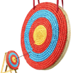 VEVOR Archery Target, 3 Layers 20" Arrow Target, Traditional Solid Straw Round Archery Target Shooting Bow, Hand-Made Arrows Target, Coloured Rope Target for Backyard Outdoor Hunting Shooting Practice