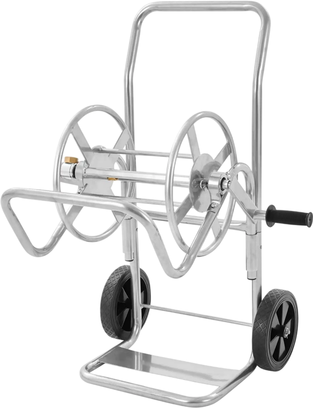 VEVOR Hose Reel Cart, Hold Up to 200 ft of 5/8’’ Hose (Hose Not Included), Garden Water Hose Carts Mobile Tools with Wheels, Heavy Duty Powder-coated Steel Outdoor Planting for Garden, Yard, Lawn