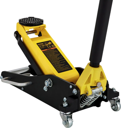 VEVOR Floor Jack, 1.5 Ton Low Profile Floor Jack, Aluminum and Steel Racing Floor Jack with Dual Pistons Quick Lift Pump, Floor Jack Lifting Range 3-3/20