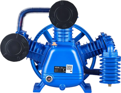 Vevor Air Compressor Pump Head 5 HP 14.9 CFM 3-Cylinder Two-Stage Cast Iron Replacement Head New