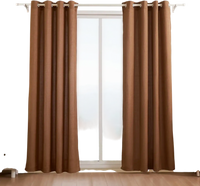 VEVOR Natural Linen Curtains, 52 x 84 inch 2 Panels Set, Grommet Light Filtering Thick Flax Textured Linen Drapes, Privacy Burlap for Living Room, Bedroom, Farmhouse, Sunroom, Office Window Curtain