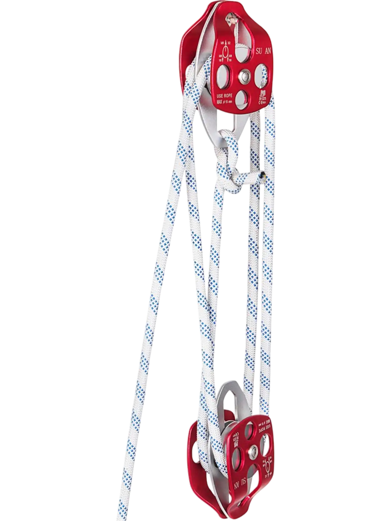 Vevor Twin Sheave Block and Tackle Double Pulley Rigging System with 1/2