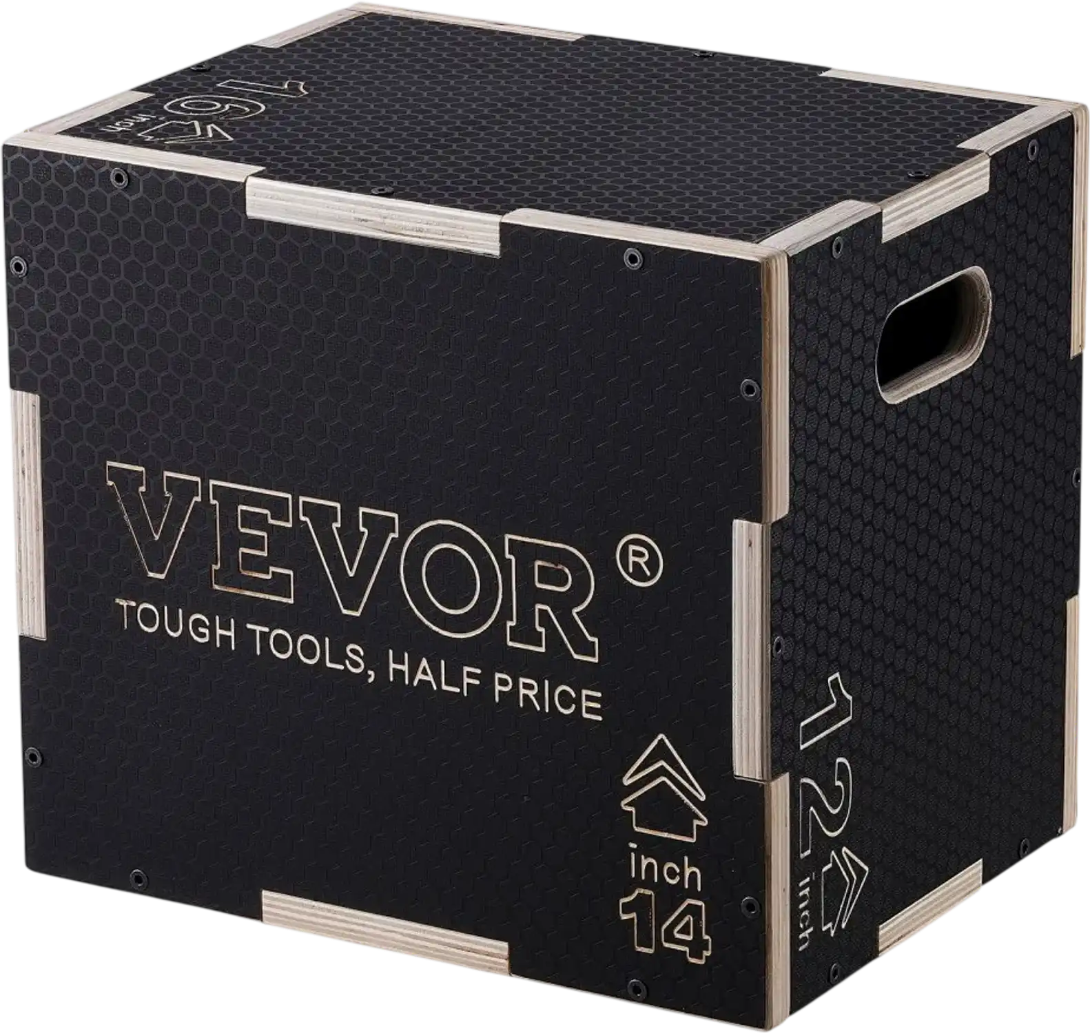 Vevor Plyometric Jump Box 3-in-1 16/14/12