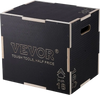 VEVOR 3 in 1 Plyometric Jump Box, 20/18/16 Inch Wooden Plyo Box, Platform & Jumping Agility Box, Anti-Slip Fitness Exercise Step Up Box for Home Gym Training, Conditioning Strength Training, Black