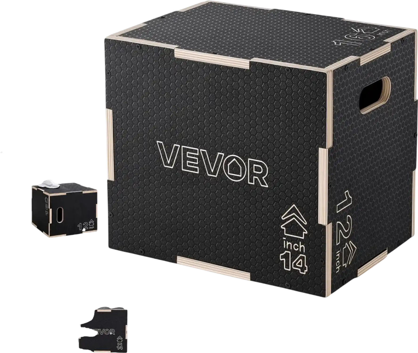 Vevor Plyo Box 3-in-1 Wooden 12/14/16