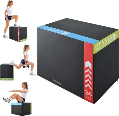 Vevor Plyo Box 3-in-1 Rebonded Foam 20/24/30