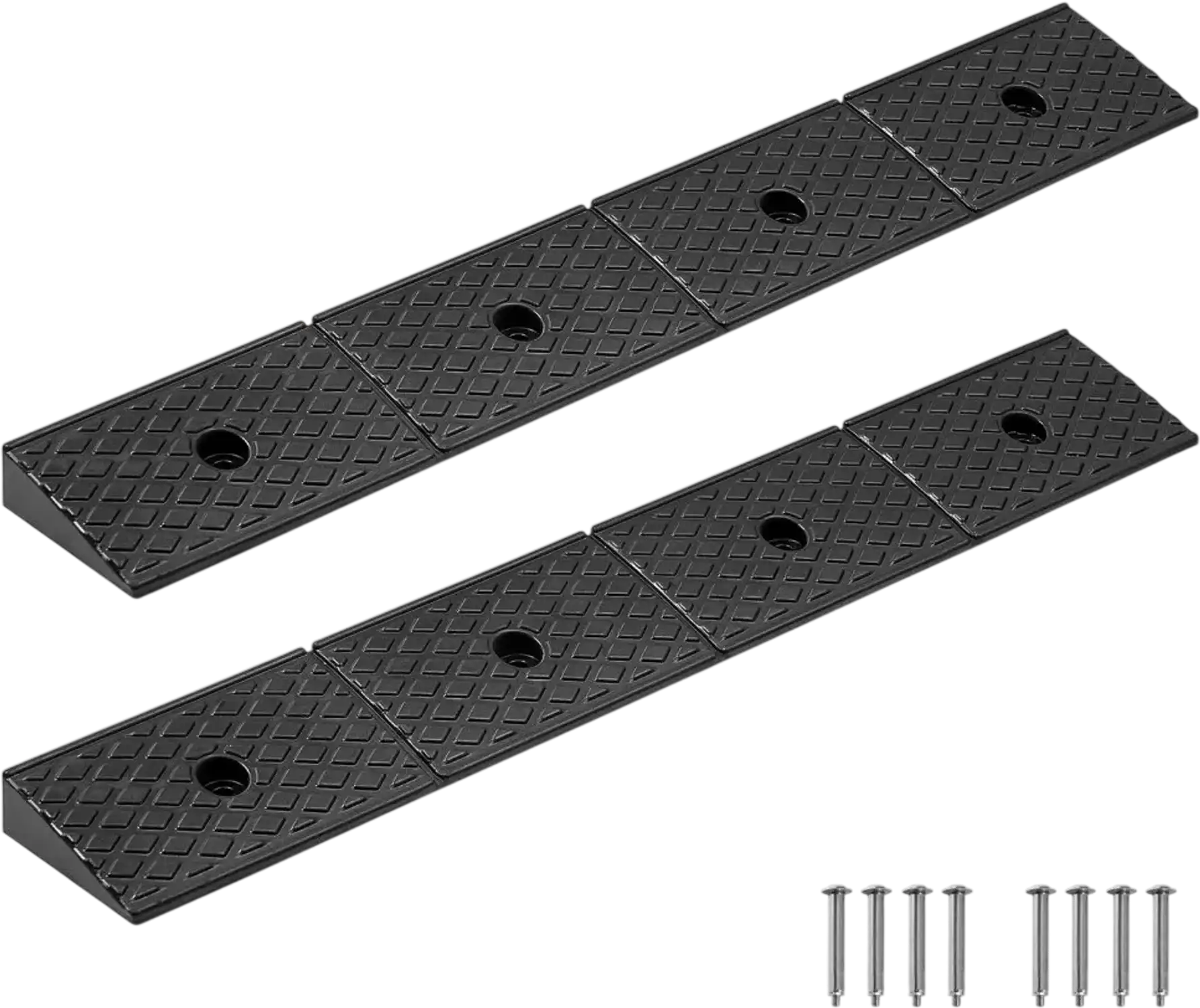Vevor Curb Ramp Heavy Duty Rubber Threshold Ramp 2 Pack New