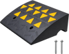 VEVOR Rubber Curb Ramp 6" Rise Height Sidewalk Curb Ramp, 14.6" Width 19.3" Length Driveway Ramp for Curb, 15T Heavy Duty Rubber Ramp for Forklifts, Trucks, Buses, Cars, Wheelchairs, Bikes