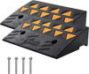 VEVOR Rubber Curb Ramp 2 Pack, 5" Rise Height Heavy-Duty 33069 lbs/15 T Capacity Threshold Ramps, Driveway Ramps with Stable Grid Structure for Cars, Wheelchairs, Bikes, Motorcycles