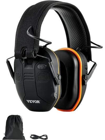 Vevor Safety Earmuffs Bluetooth Hearing Protection NRR23dB New