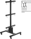 VEVOR Weight Plate Rack, Vertical Weight Plate Tree for 2-Inch Weight Plates, Standard Weight Plate Tree with Wheels, 1000 lbs Load Capacity Weight Storage Holder, Home Gym Barbell Rack Storage Stand
