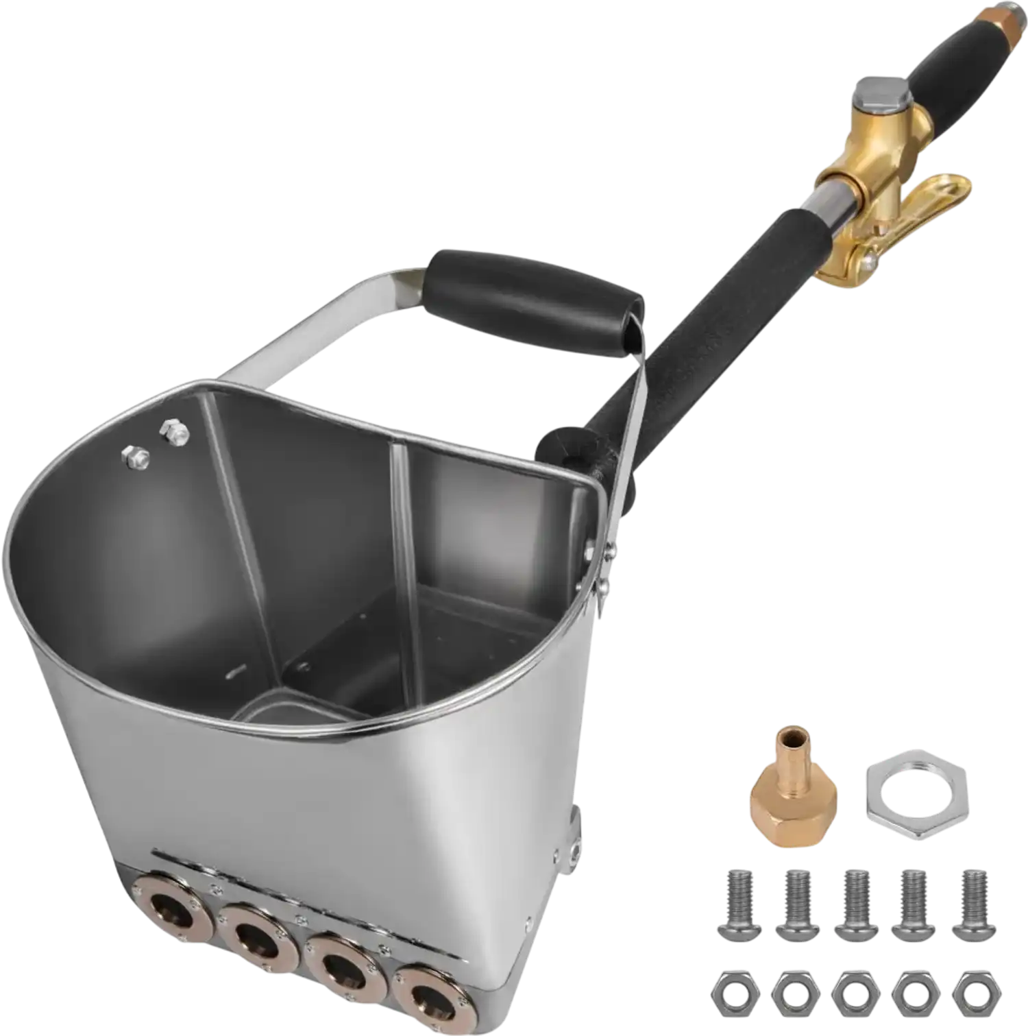Vevor Stucco Sprayer 4 Jet Cement Mortar Hopper Gun New