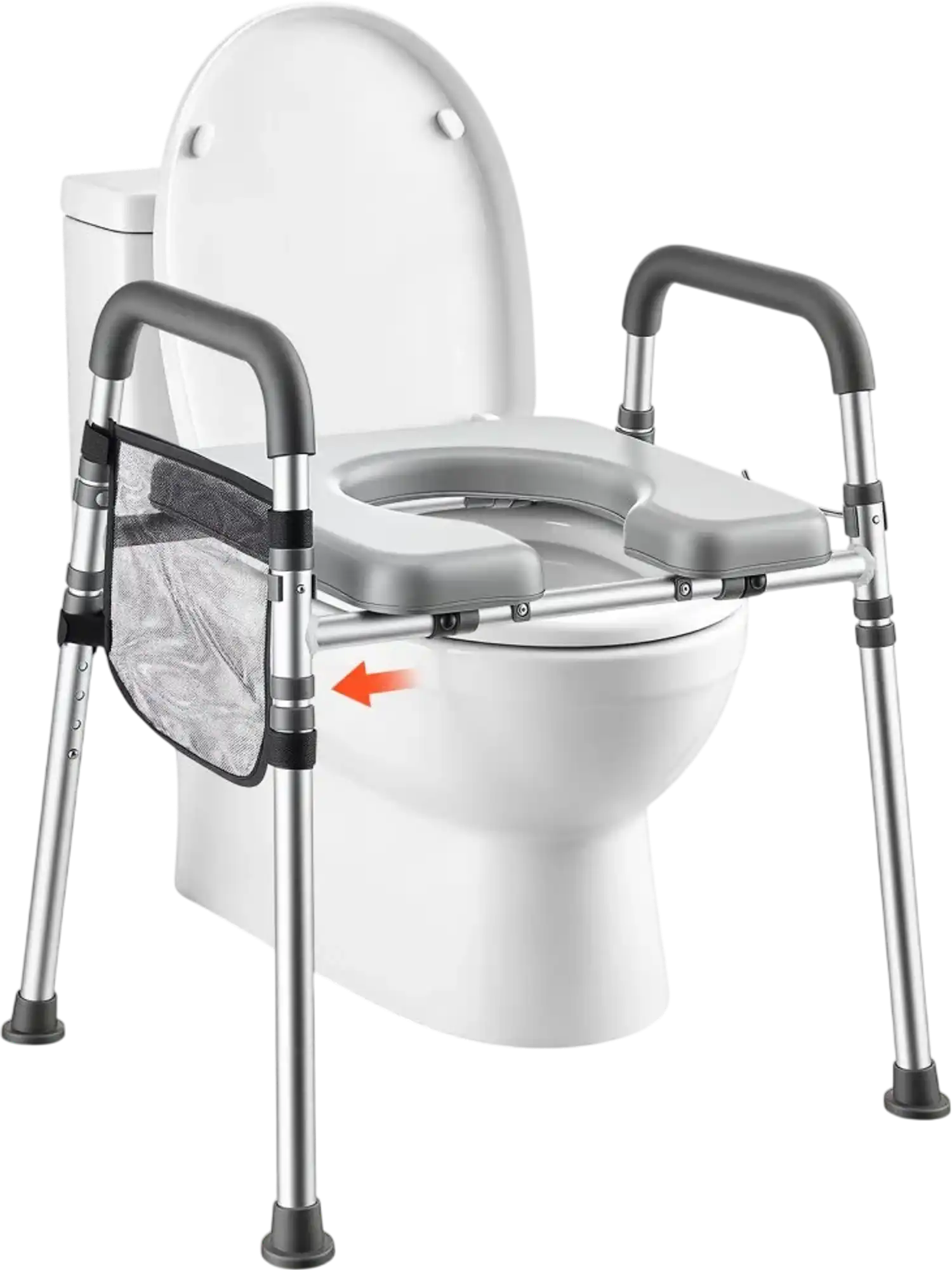 Vevor Toilet Seat Riser Raised Toilet Seat with Handles New