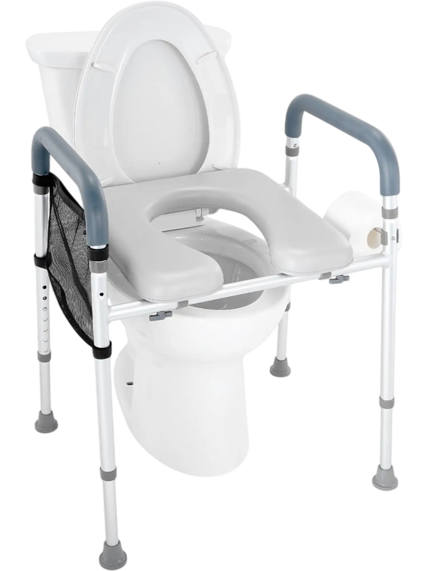 Vevor Raised Toilet Seat Height Adjustable Universal Toilet Riser New