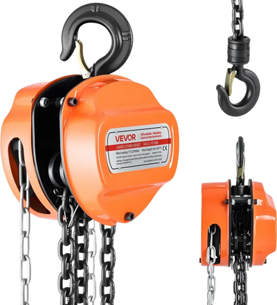 Vevor Manual Chain Hoist 1 Ton 20' 2200 lbs Chain Block New